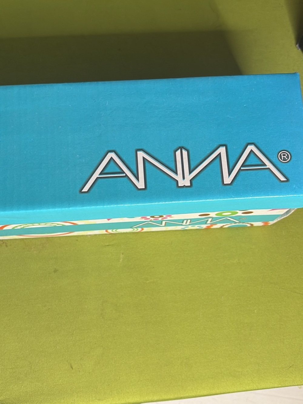 Anna Bright Teal Logo Gift Box